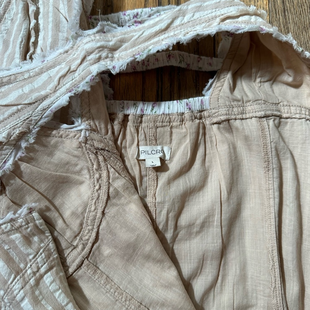 Anthropologie Pilcro V-Neck Ruffle Mini Dress - Picture 6 of 8